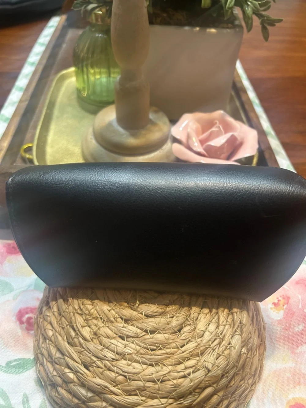Diff Eyewear black leather